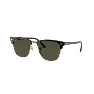 Ray-Ban Clubmaster 0RB3016 W0365 - Nero su oro